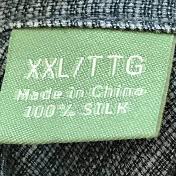 Tommy Bahama 100% Silk Hawaiian Shirt Men XXL Blue Floral Button Up Short Sleeve - Picture 4 of 12